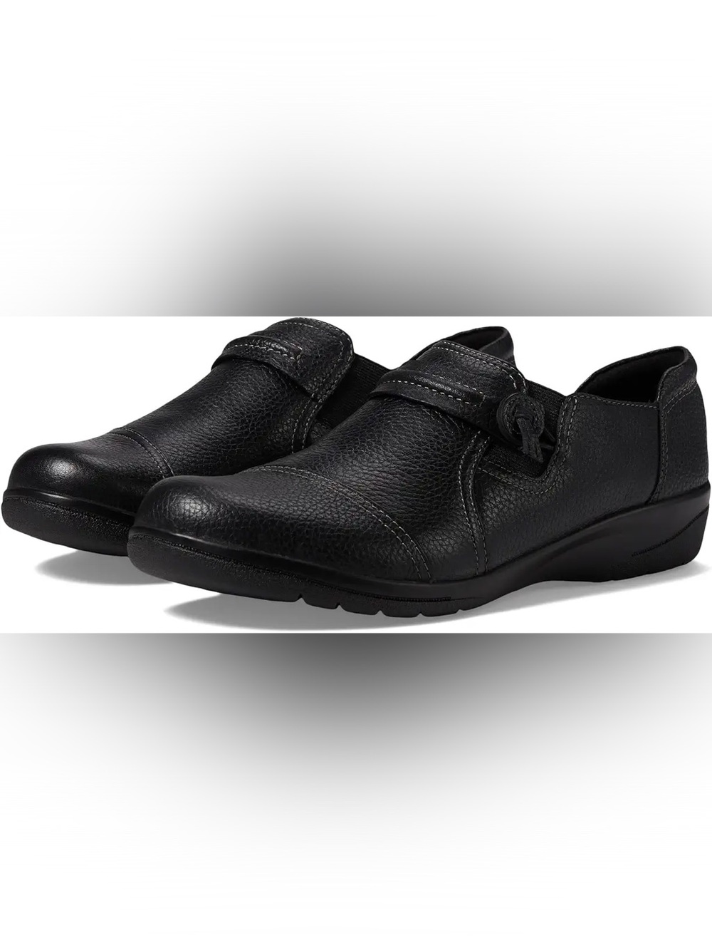 NIB Clark's Soft Cushion Cheyn Madi Slip-On Loafer Black Size 8